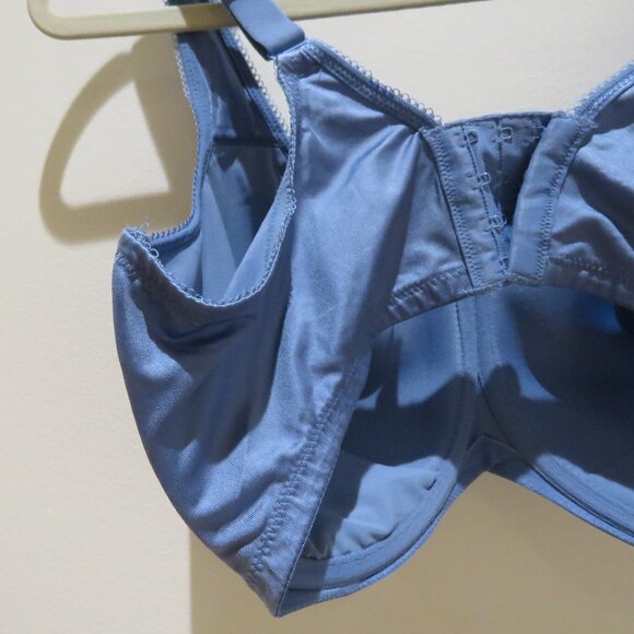 WACOAL Basic Beauty Contour Bra in Country Blue Satin - Size 40G - Picture 10 of 12